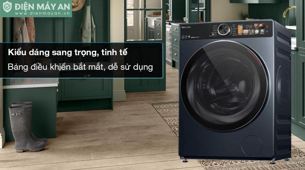 Máy Giặt Sấy Toshiba Inverter Giặt 10,5 Kg - Sấy 7 Kg TWD-T25BZU115MWV(MG)